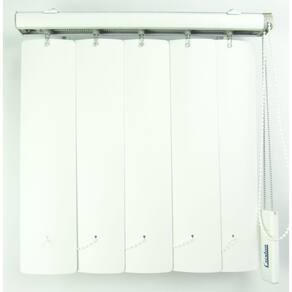 Persiana Vertical Em Pvc Crisdan Largura 1,80 X 1,50 Altura Branco