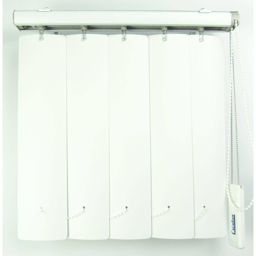 Persiana Vertical Em Pvc Crisdan Largura 1,20 X 1,20 Altura Branco