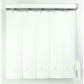 Persiana Vertical Em Pvc Crisdan Largura 1,90 X 2,30 Altura Branco