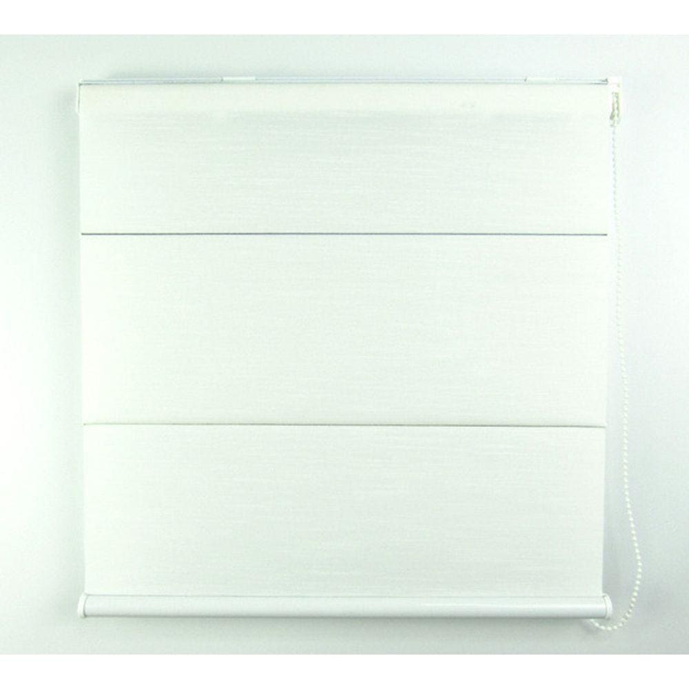 Cortina Romana Napoles Translúcido Crisdan 1,80 Largura X 2,30 Altura Branco