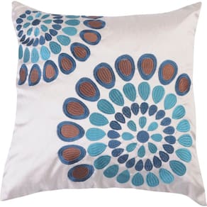 Almofada Vizapi 45X45Cm Mandala Azul Turquesa