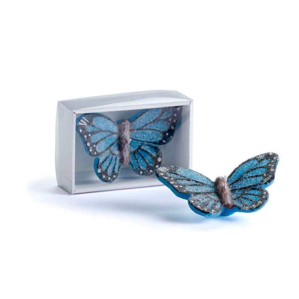 Vela Decorativa Vizapi Borboleta G 12,2X8Cm Multicolorida