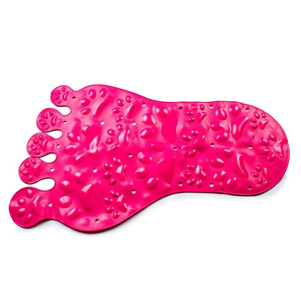 Tapete Box Banheiro Antiderrapante Vizapi Pé 43X75Cm Rosa Pink