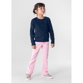 Suéter Tricô Infantil Menina Mundi