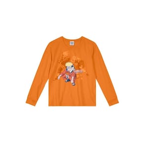 Camiseta Naruto Em Malha Infantil Unissex Brandili