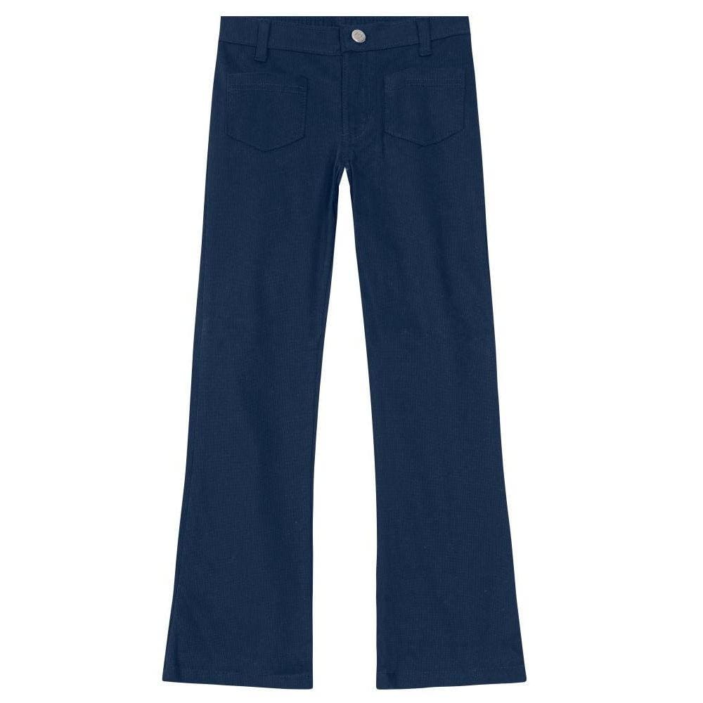 Calça Flare Sarja Cotelê Infantil Menina Mundi