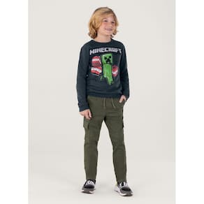 Blusão Moletom Minecraft Infantil Unissex Brandili