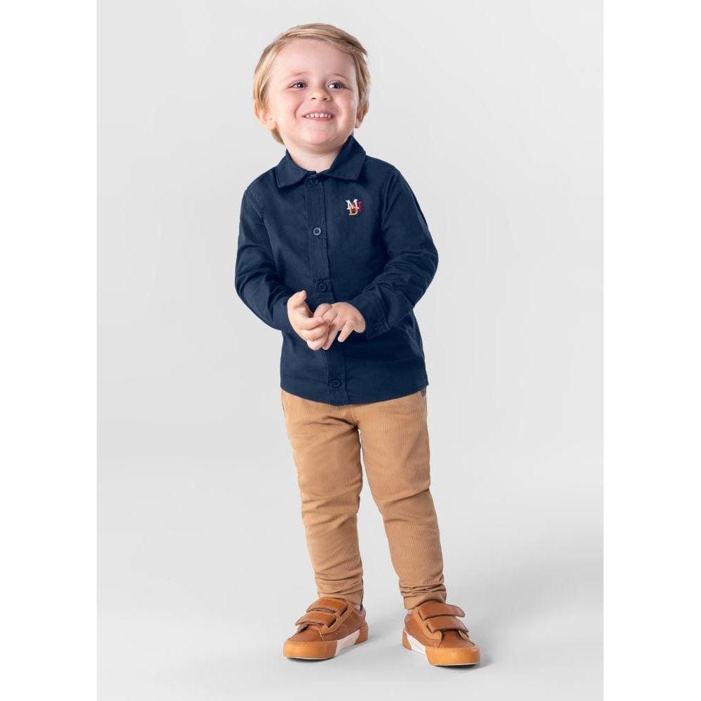 Camisa Manga Longa Infantil Menino Mundi