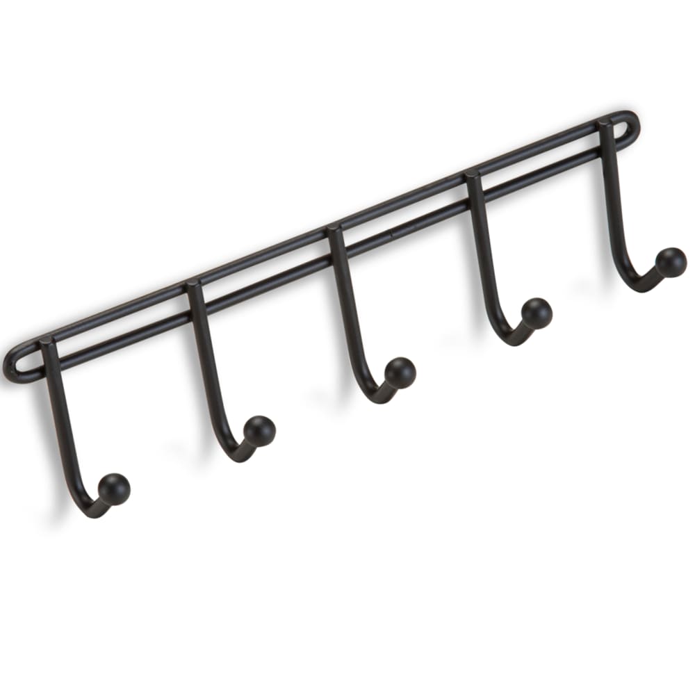 Porta Chaves De Parede 5 Ganchos Preto Linha Black Arthi