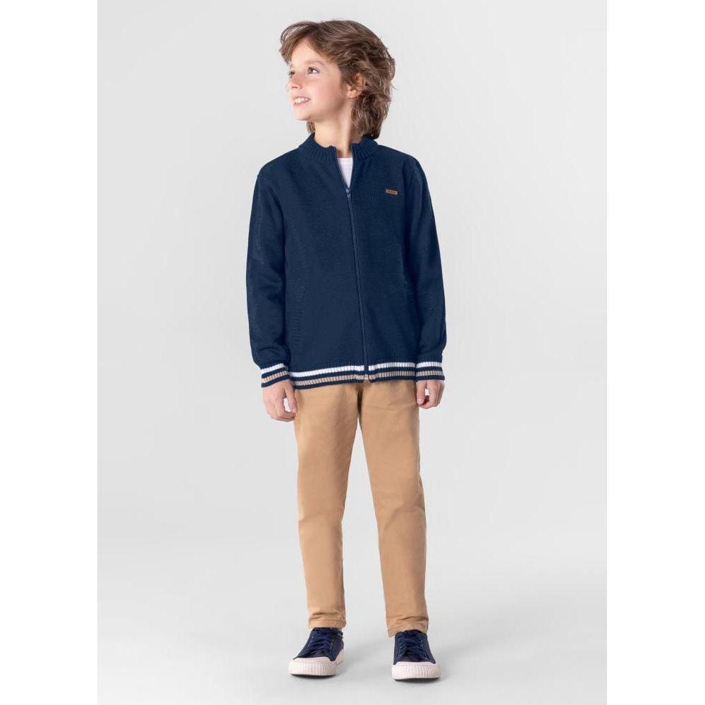 Jaqueta Tricô Infantil Menino Mundi