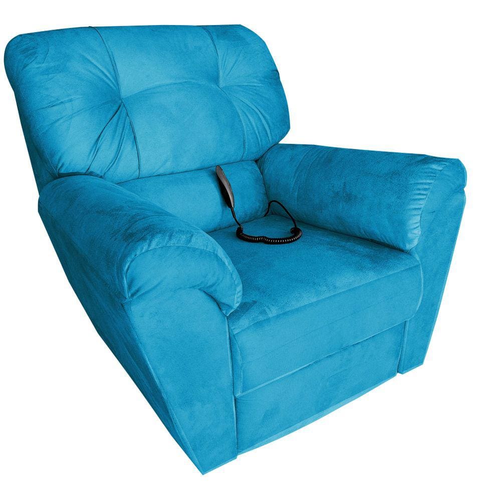 Cadeira do Papai Reclinavel Elétrica Damie Premium Turquesa