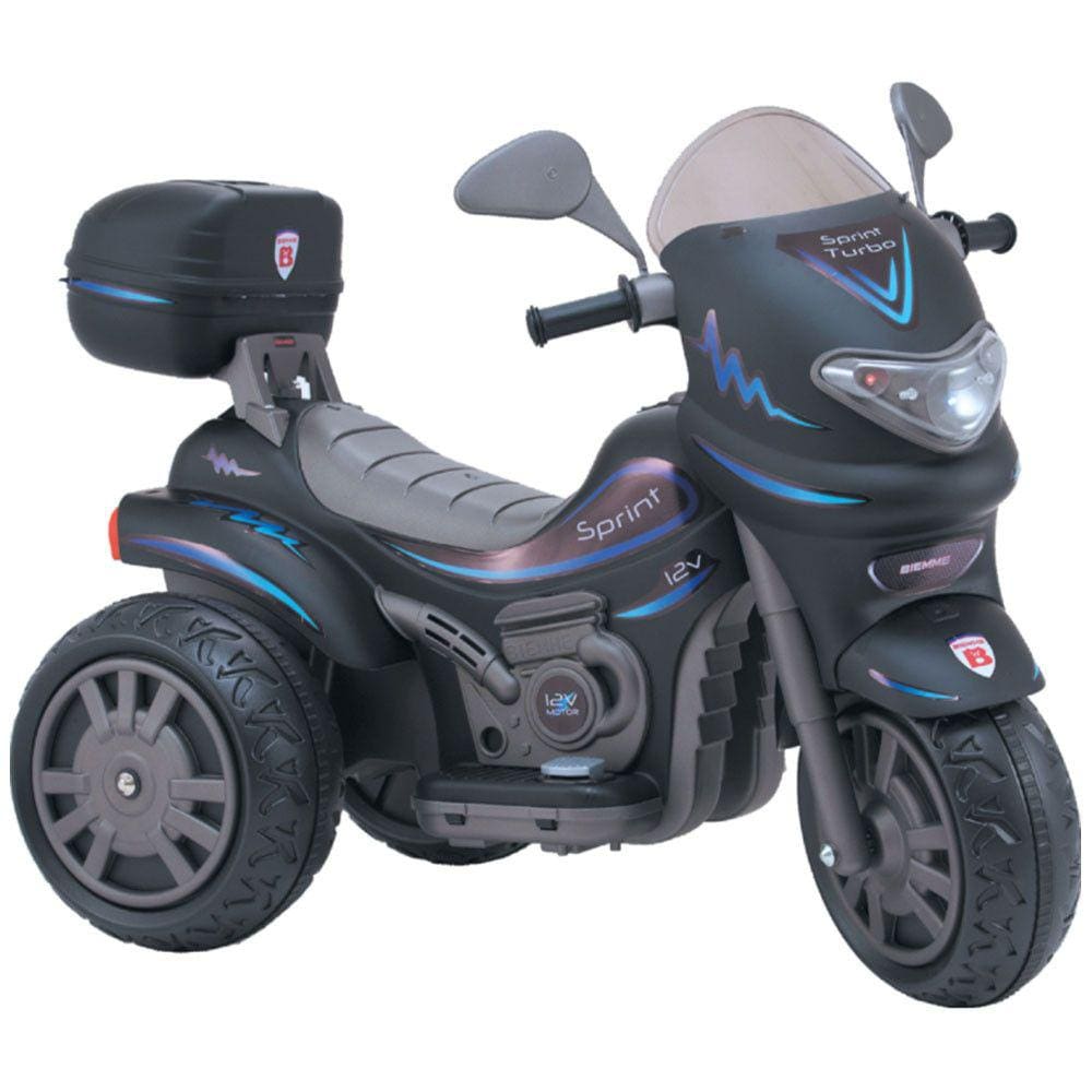 Moto Elétrica Sprint Turbo 12V com Capacete Boy Biemme