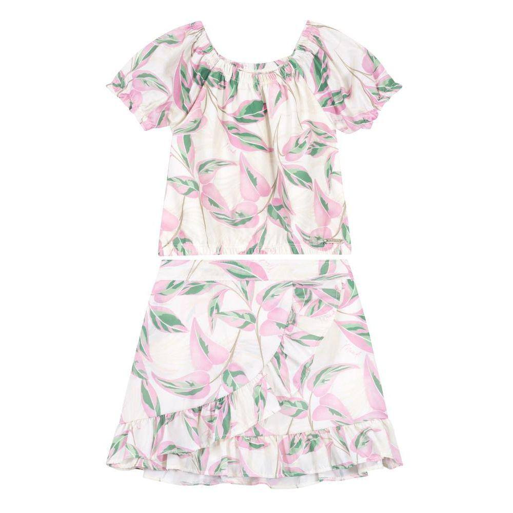 Conjunto Infantil Menina Em Viscose Mundi
