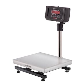 Balança Digital de Plataforma Balmak Serie Mini Inox 120kg Coluna com Bateria K-120ICB-1/M