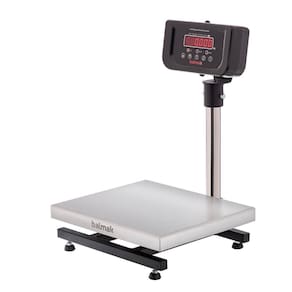 Balança Digital de Plataforma Balmak Serie Mini Inox 12kg Coluna com Bateria K-12ICB-1/M