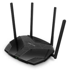 Roteador Wi-fi 6 Gigabit Ax1800 Mr70x Mercusys Bivolt Cor Preto 110v/220v