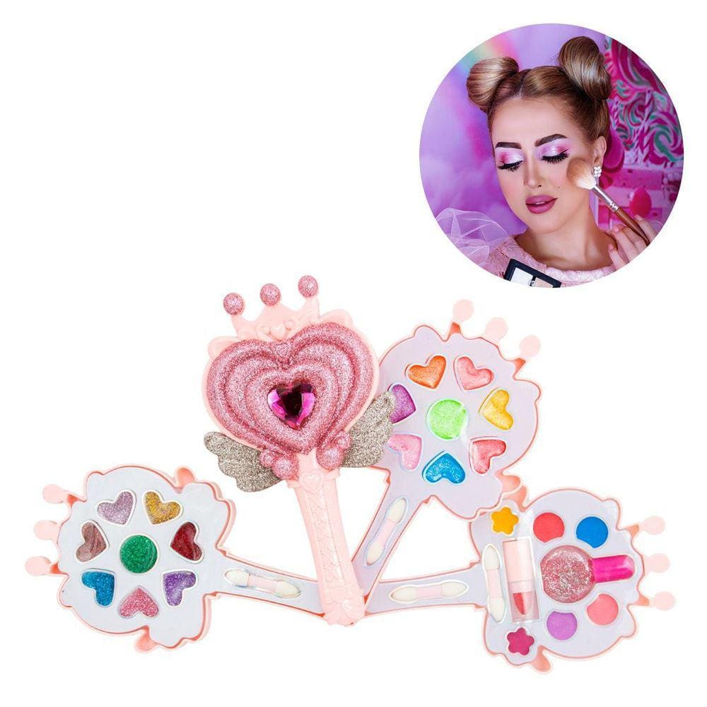 Kit Estojo Maquiagem - Lavável Infantil Princesa
