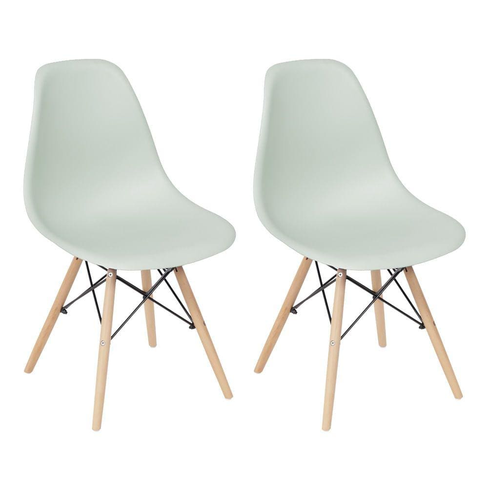 Conjunto 2 Cadeiras Eiffel – Verde Claro