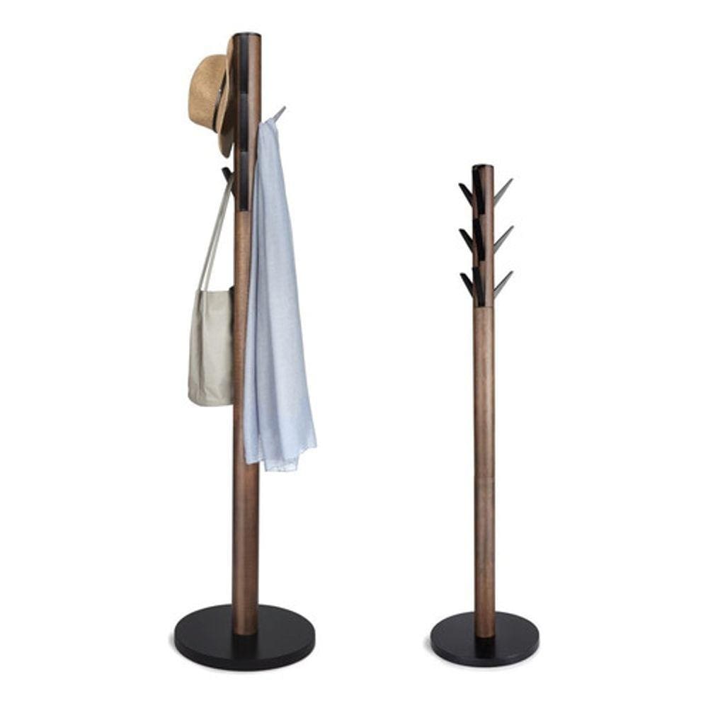 Cabideiro Madeira 9 Hastes Dobráveis 165x57x57cm - Deluxe