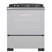 Fogão 5 Bocas Preto com Frente em Vidro Espelhado e Timer Digital Dako Diplomata Glass Grill Style Bivolt