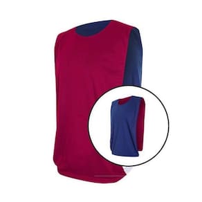 Kit com 5 Coletes Dupla Face TRB Vermelho e Azul Marinho