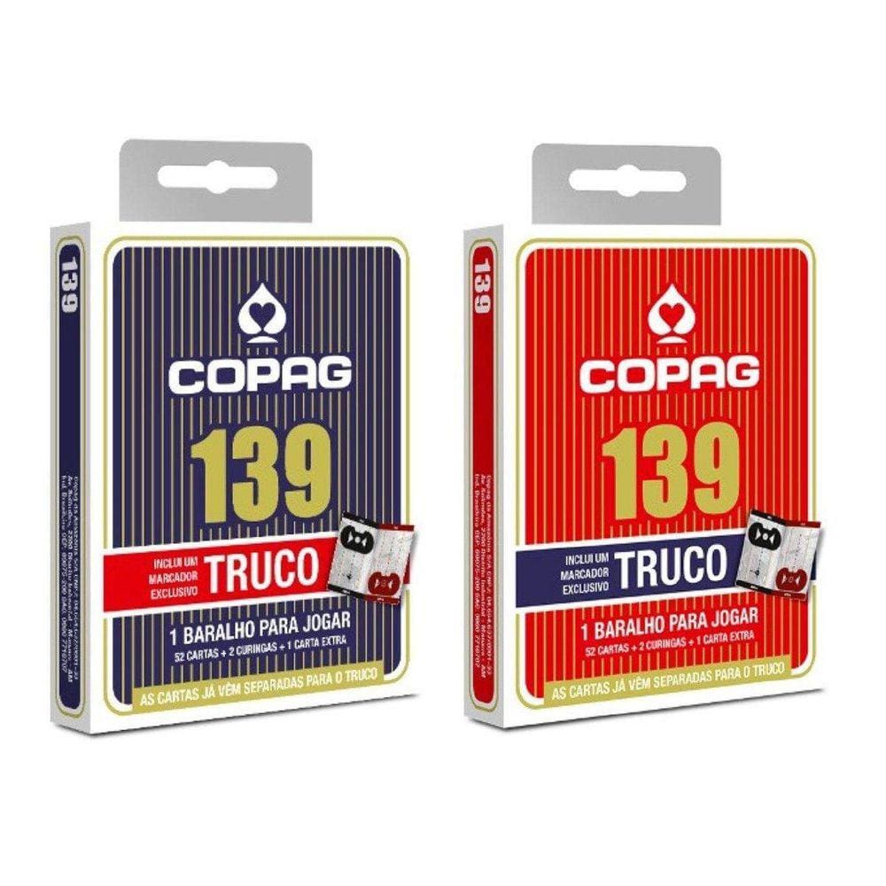 Par Baralho 139 Truco - Marcador De Jogo Incluso - Copag