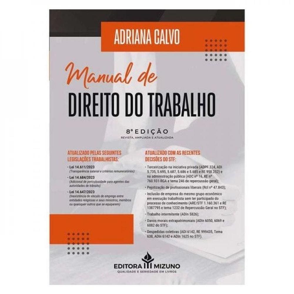 Manual De Direito Do Trabalho - 2024