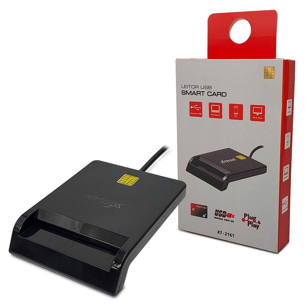 Leitor Smart Card GV Brasil ACR.107, USB, Preto