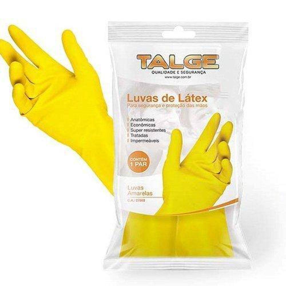 Luva De Latex Limpeza Amarela P