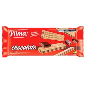 Biscoito Wafer Vilma Sabor Chocolate 115g