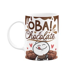 Caneca Páscoa Divertida - Oba! É chocolate!
