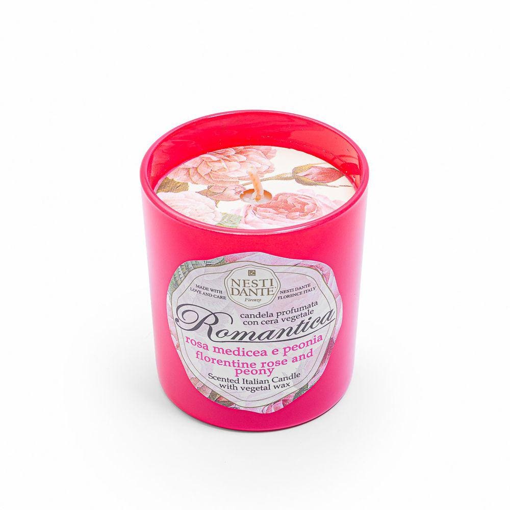 Vela Perfumada Nesti Dante Romantica Rosas Florentinas com Essência de Peônia 160g