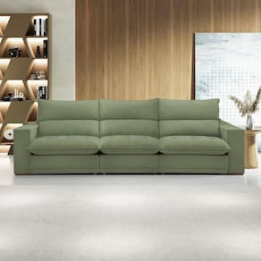 Sofá Retrátil e Reclinável Martinho 320cm Verde