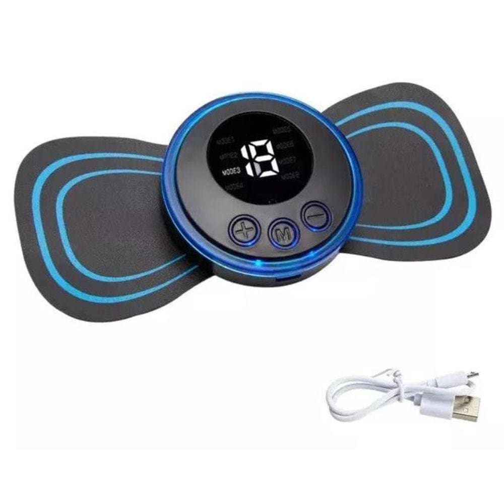 Mini Massageador Elétrico Portátil Cervical Ems