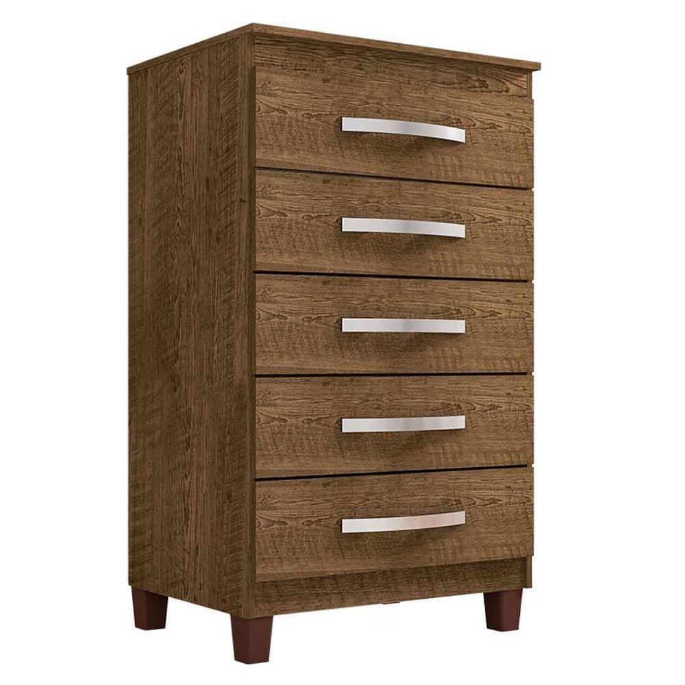 Guarda Roupa Casal Modena com Espelho 6 Portas Cômoda Cannes 5 Gavetas e Armário Multiuso Recife Malbec