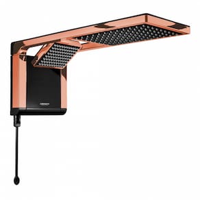 Chuveiro Lorenzetti Acqua Duo Ultra Eletrônico Preto Rose Gold 220V