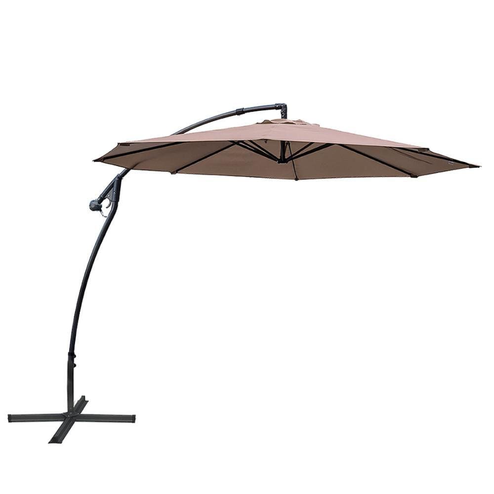 Ombrelone Lateral Saba Rivattis 300 Cm Em Alumínio Com Base Com Capa Em Poliéster Fendis