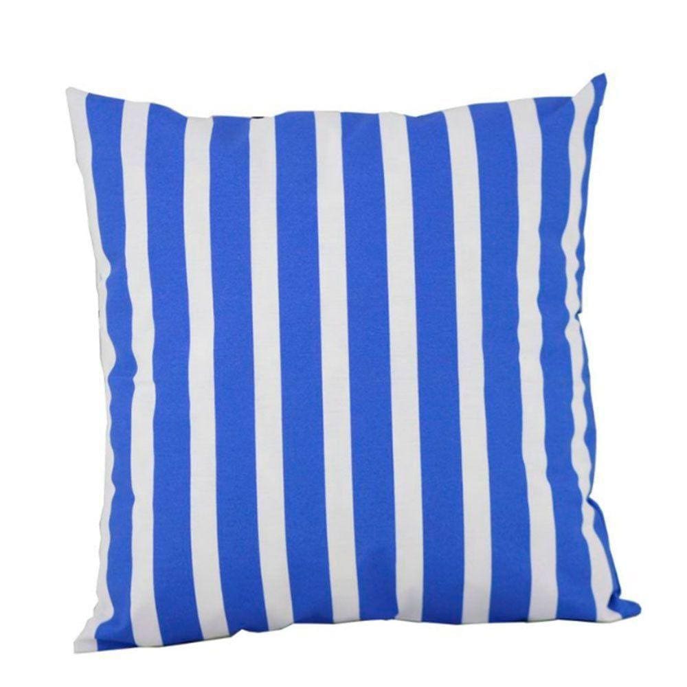 Almofadas Cheias Sofa Sala Impermeável Decorativa Antimofo Listrare Anil