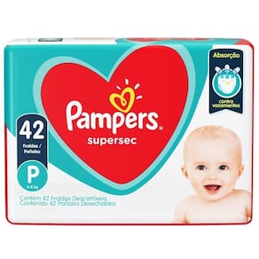 Fralda Descartável Pampers Supersec P - 4 Embalagens com 42 Unidades cada