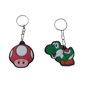 Kit 2 Chaveiros Personagens Super Mario
