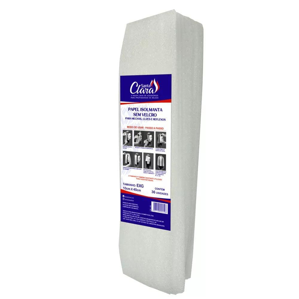 Papel Isolmanta EXG Luzes Reflexos Mechas 10X40cm 36 Uni