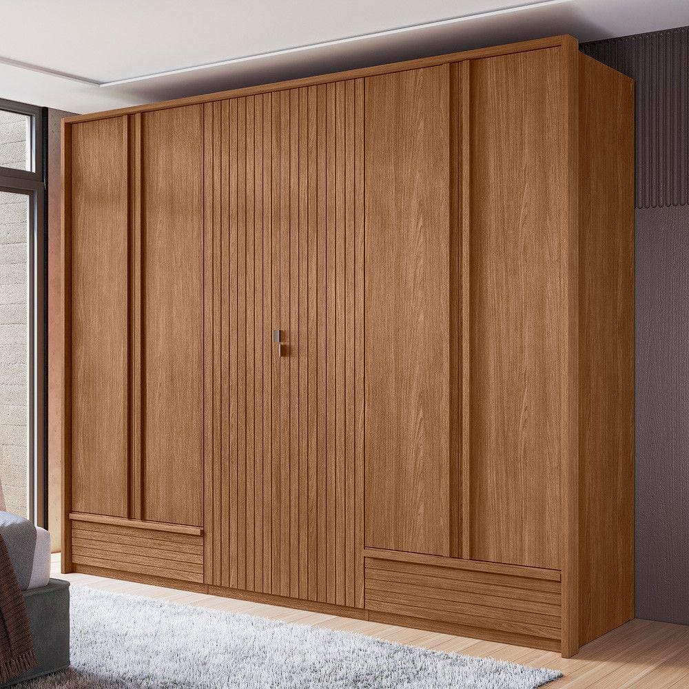 Guarda Roupa Casal Democrata 6 Portas Ripado Santos Andira