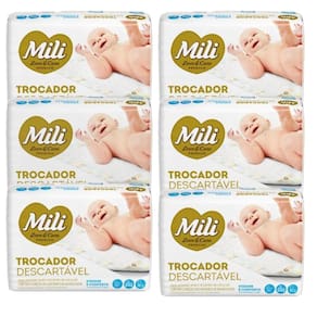 Trocador Descartável Mili Love&care 5 Pacotes C- 5 Unidades (total: 25 Trocadores)