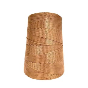 Fio Náutico Cordão 500G 3Mm 500M Croche Trico Bolsa Bege