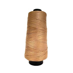 Linha Trico Croche 500M Para Trançar Cabelo - Bege
