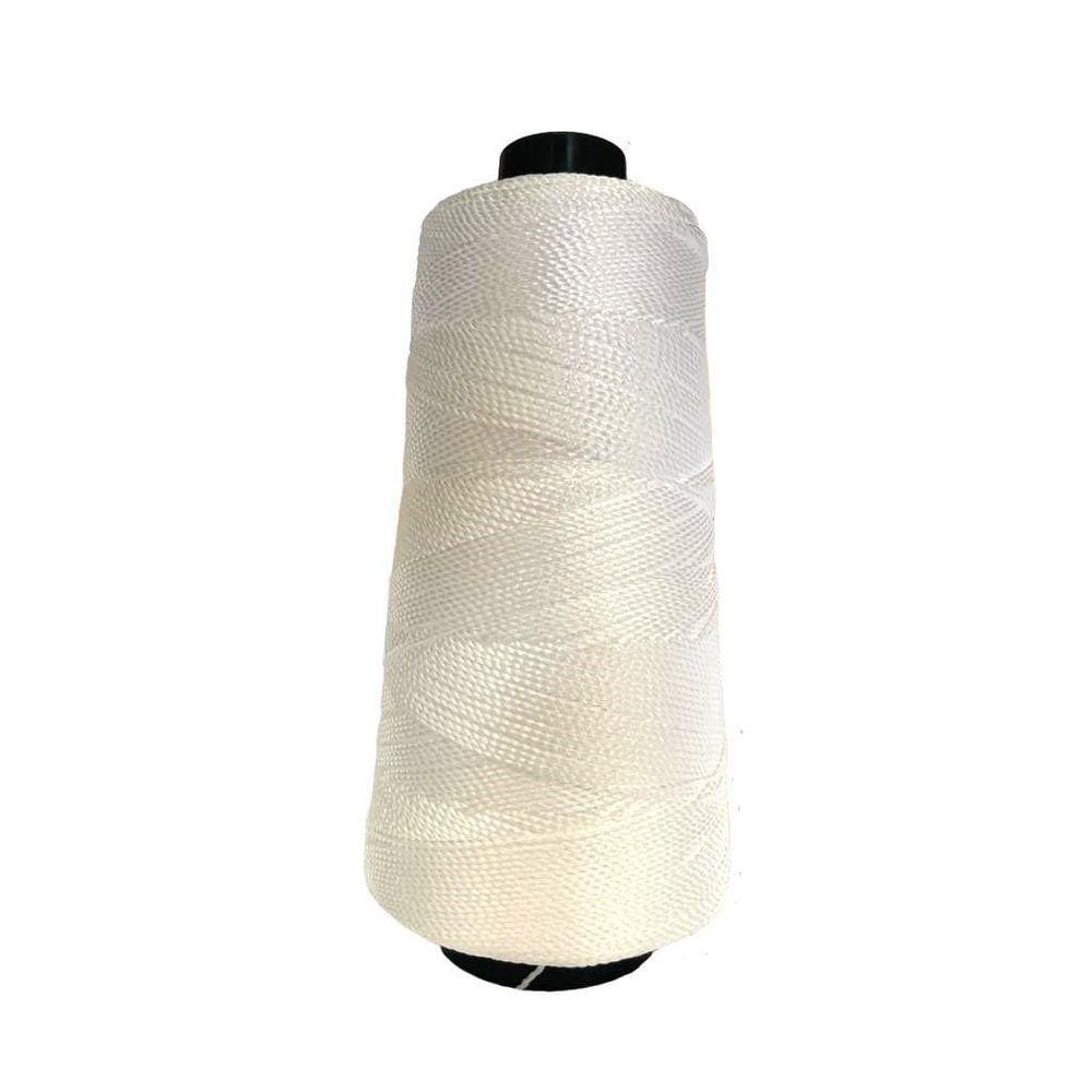 Linha Trico Croche 500M Para Trançar Cabelo - Branco