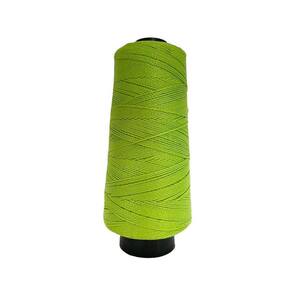 Linha Trico Croche 500M Para Trançar Cabelo - Verde Flúor