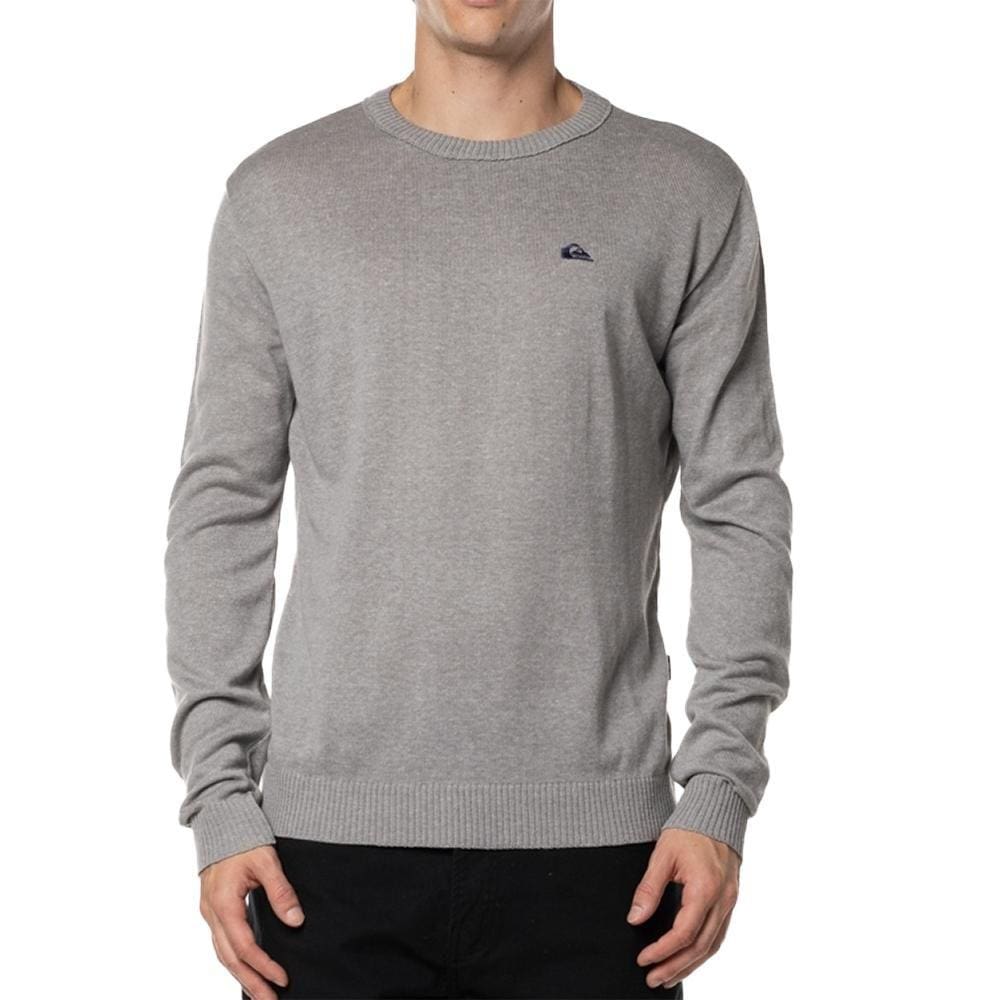 Tricot Quiksilver Embroidery WT24 Masculino Cinza Mescla