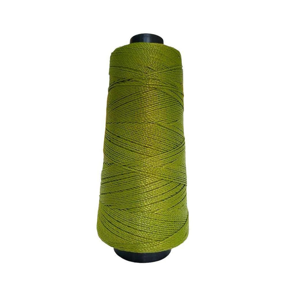 Linha Trico Croche 500M Para Trançar Cabelo - Verde-Musgo