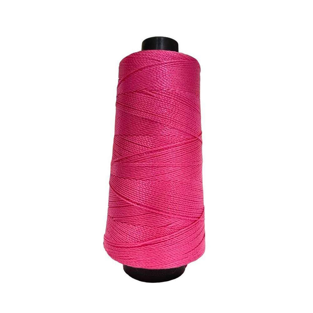 Linha Trico Croche 500M Para Trançar Cabelo - Pink